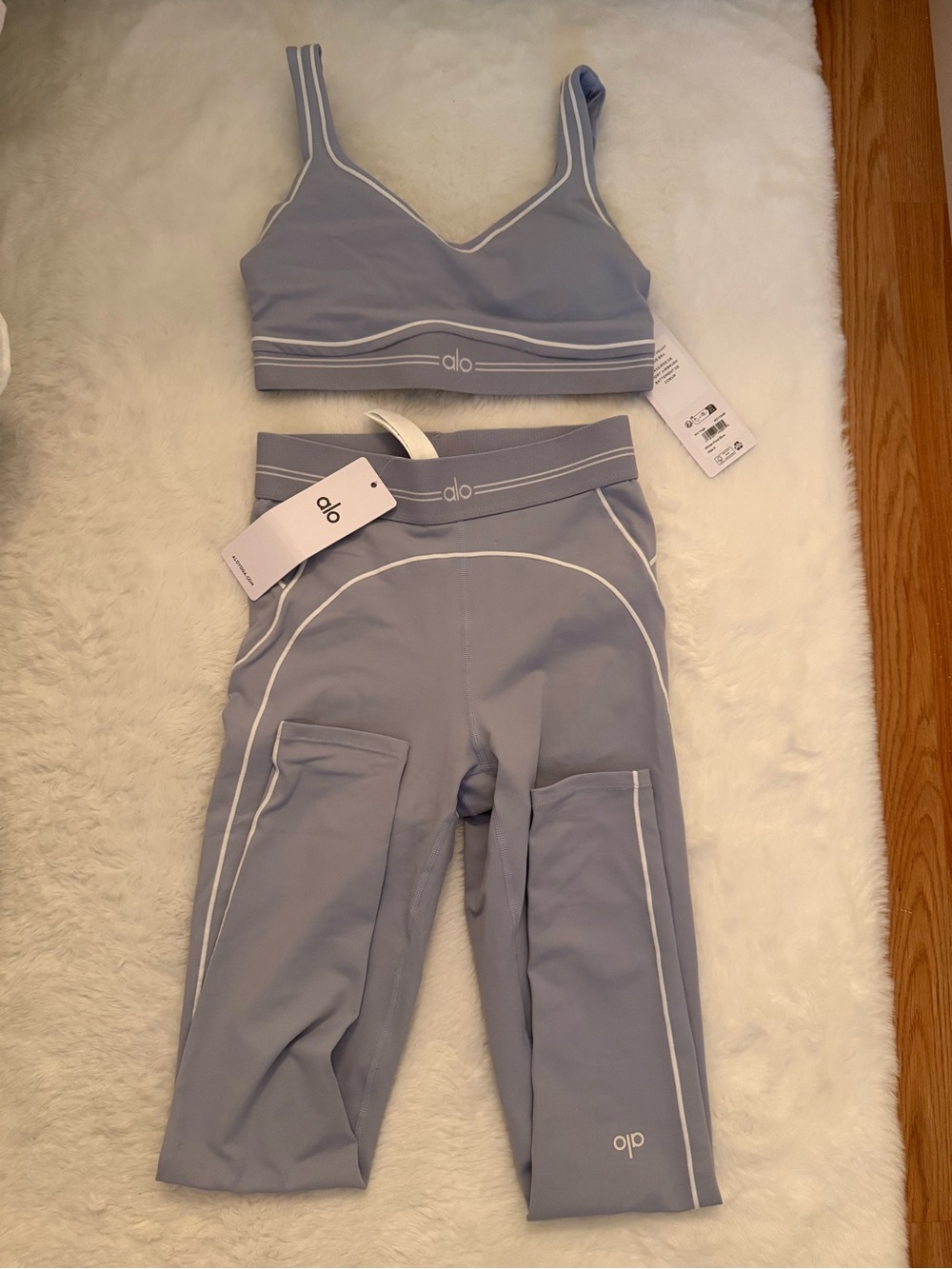 ALO Yoga Frost Sports Bra & Leggings Set